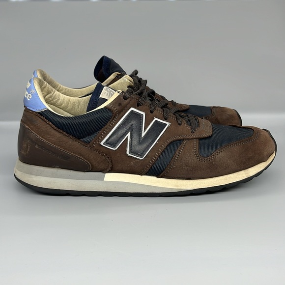 New Balance x Norse Projects “Lucem Hafnia” 770 Sneakers US 11.5M Brown/Navy - Picture 4 of 13